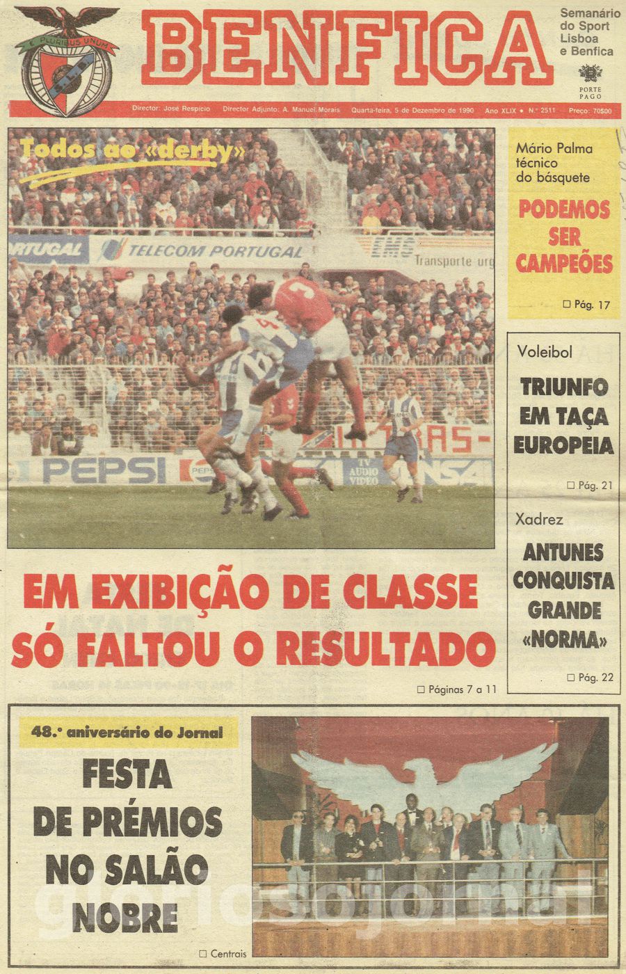 jornal o benfica 2511 1990-12-05